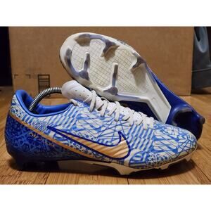 Nike Zoom Vapor 15 Academy CR7 FG MG Men 6.5 White Blue Soccer Cleats DQ5309-182